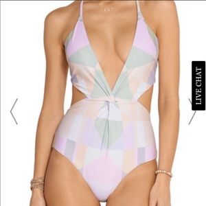 Mara Hoffman Twist Front One piece swimsuit, sz S